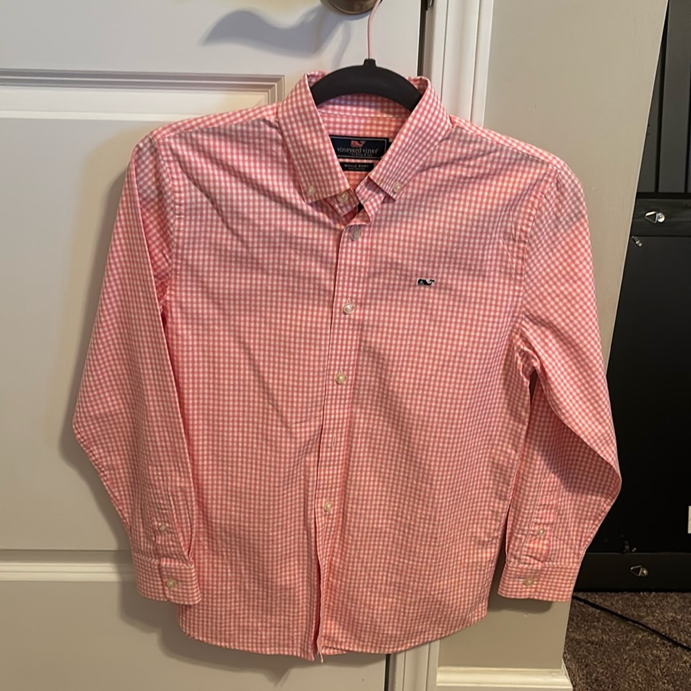 Vineyard Vines by Shep & Ian long sleeve button down boys medium